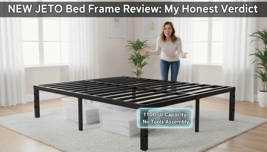 NEW JETO Metal Bed Frame Review
